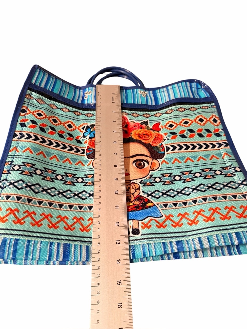 NWOT Frida Kahlo Reusable Mesh Mercado Shopping Bag - Picture 8 of 8
